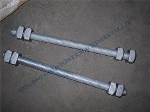 बोल्ट पूर्ण थ्रेड बोल्ट वर्ग अखरोट के साथ Arming डबल